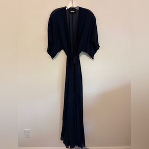 Reformation Navy Sheer Dress Sz Small
